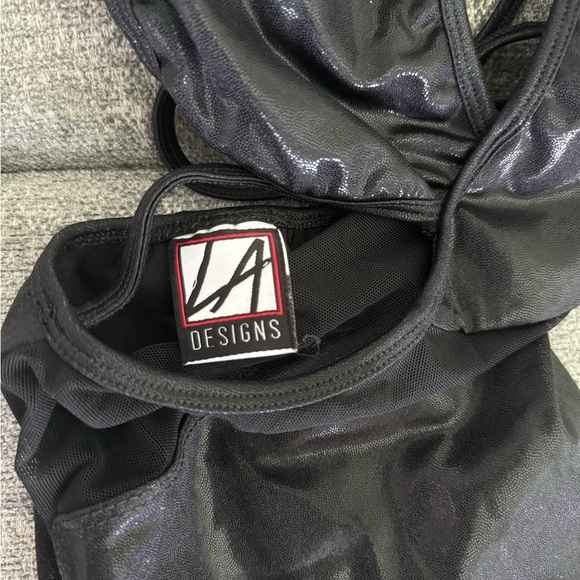 LA Designs - Jazz bodysuit - Child Medium- Black - Picture 5 of 6